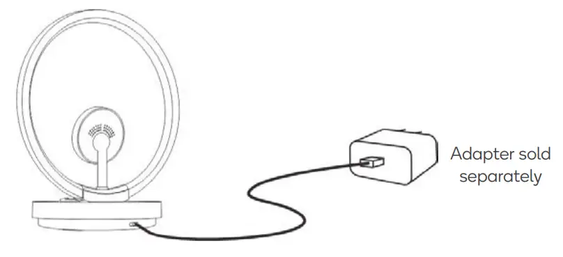kogan KALAMPBDWLA Bedside Lamp with 15W Wireless Charger - Adapter