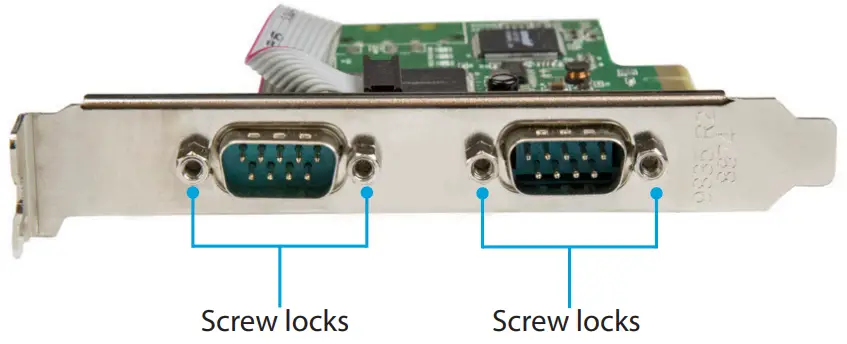 StarTech PEX2S1050 2-Port Serial Card -Front view