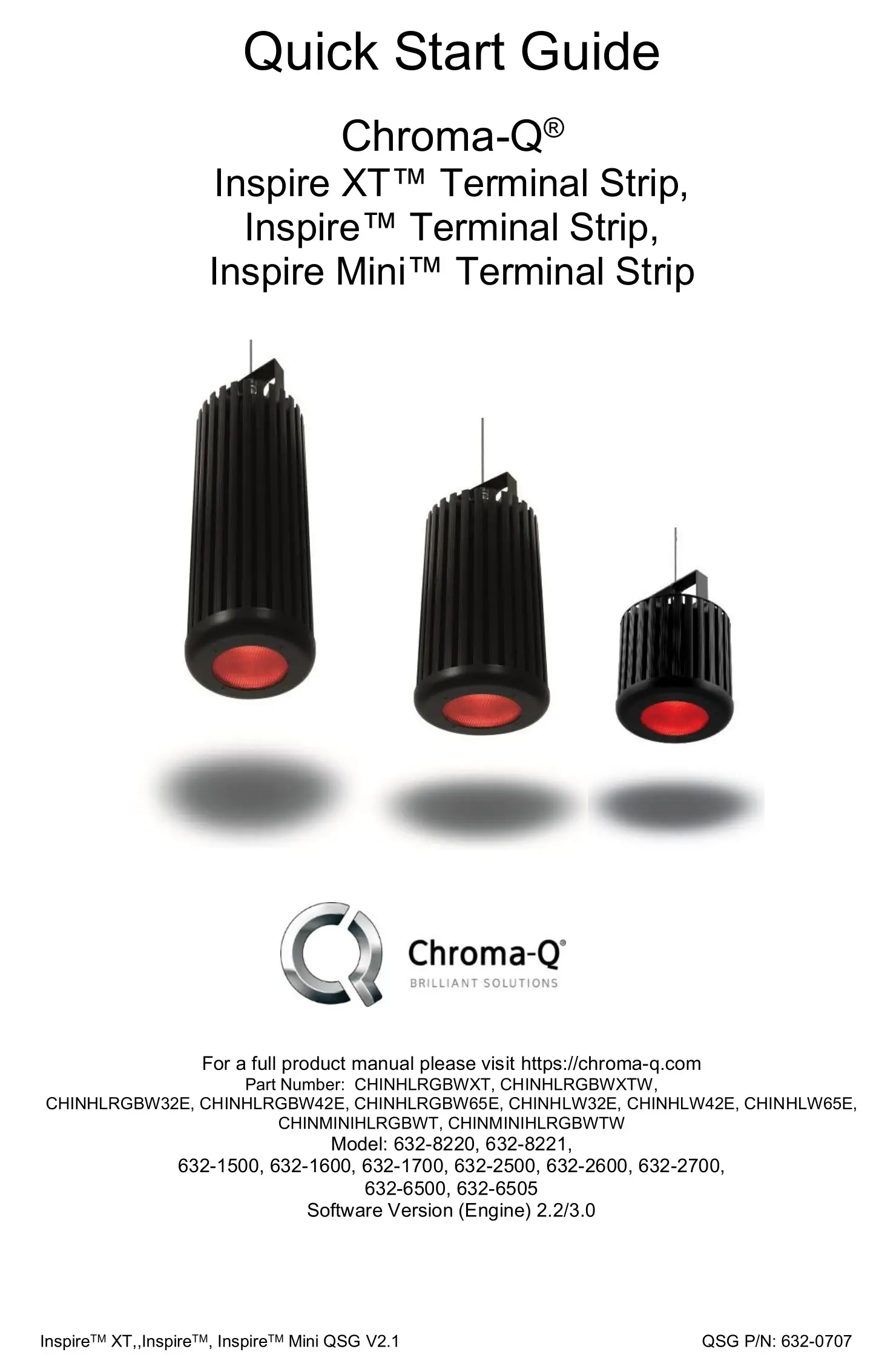 Chroma-Q Inspire™ Inspire XT™ Inspire Mini™ Terminal Strip User Guide
