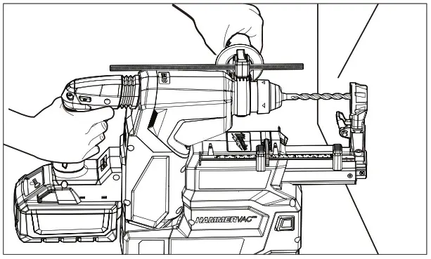 milwaukee M18FDEX Hammervac 26mm and 28mm Dedicated Dust Extractors -Fitting the HAMMERVAC 1