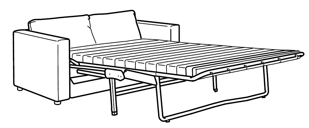 Chaise 2seat SofaBed