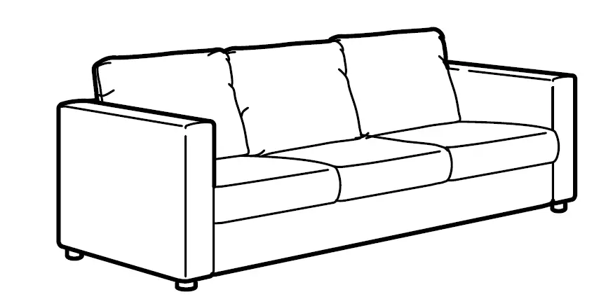 Chaise 3seat Sofa