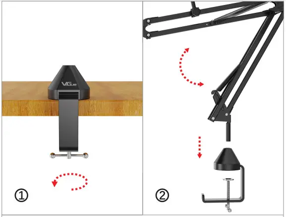 VeGue VA20 Microphone Boom Arm Stand-1