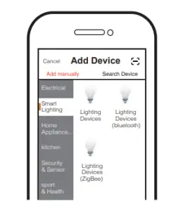 Ritornare Wi-Fi Dimmer Module QS WIFI-D02-TRIAC (RF) - Open the APP,