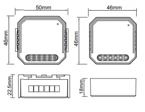 Ritornare Wi-Fi Dimmer Module QS WIFI-D02-TRIAC (RF) - dimmer module
