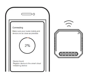 Ritornare Wi Fi Dimmer Module QS WIFI-D02-TRIAC (RF) - pairing