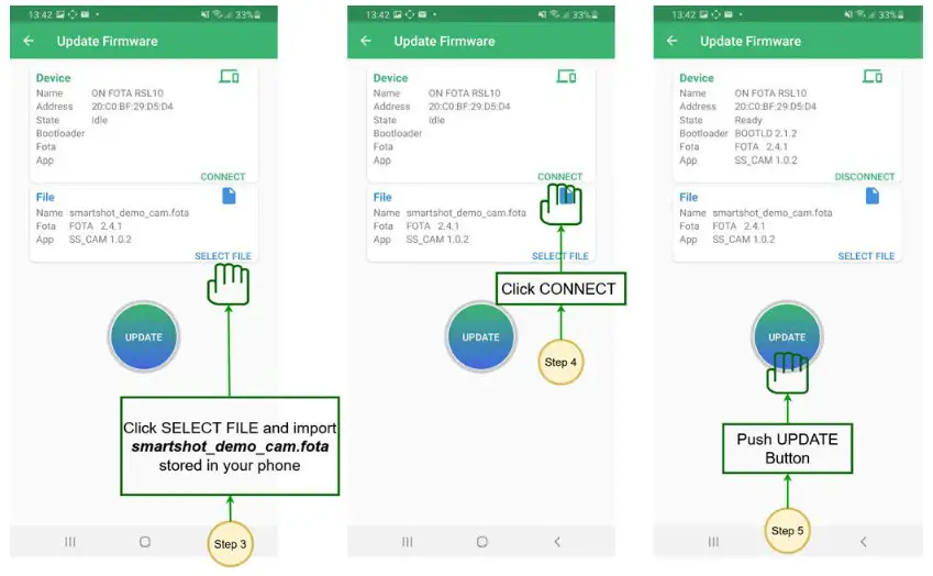 onsemi RSL10 Smart Shot Camera - Firmware over the Air (FOTA) Updates 2