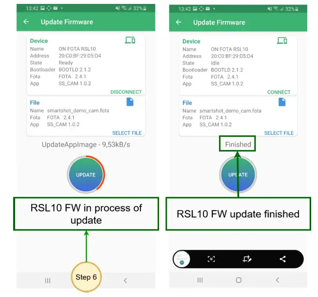 onsemi RSL10 Smart Shot Camera - Firmware over the Air (FOTA) Updates 3