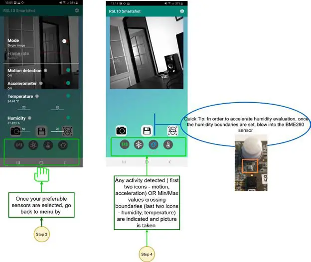 onsemi RSL10 Smart Shot Camera - Setting Event Triggers 2