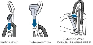 BISSELL 2489 Series Cleanview Rewind Pet Bagless Vacuum Cleaner - Assembly 4