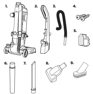 BISSELL 2489 Series Cleanview Rewind Pet Bagless Vacuum Cleaner - Box