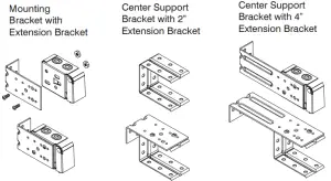 Select Blinds 2 Inch Modern Wood Horizontal Blind - Mounting Brackets 8