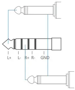 HIFIMAN HM901R Portable High Resolution Music Player -Output Wiring Specifications 1