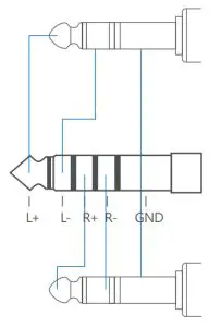 HIFIMAN HM901R Portable High Resolution Music Player - Output Wiring Specifications 2