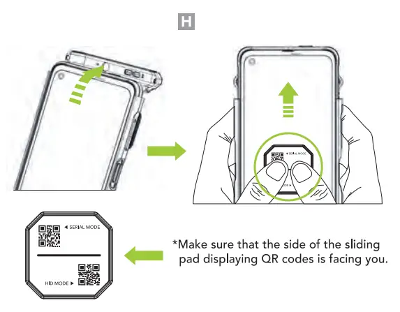 KOAMTAC SKX SmartSled Integrated Sled Barcod Scanner - assembiy h