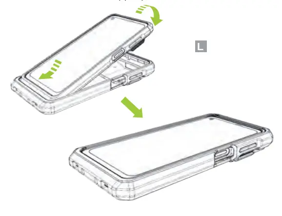 KOAMTAC SKX SmartSled Integrated Sled Barcod Scanner - assembiy l