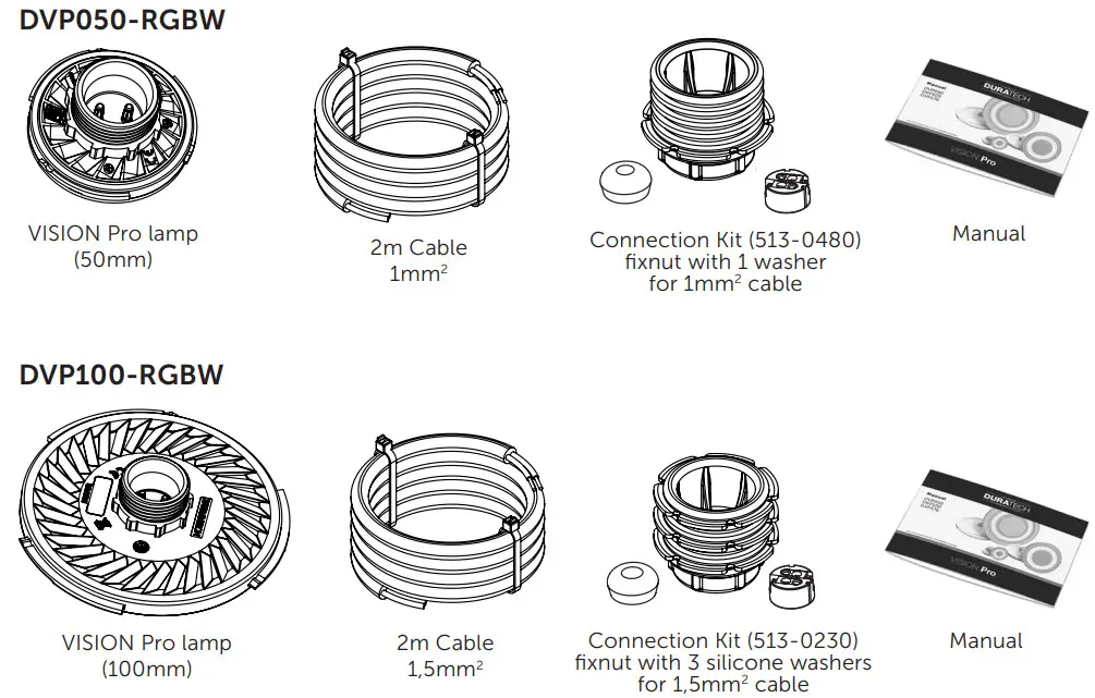 DURATECH DVP100 Vision Pro Moonlight - Box contents