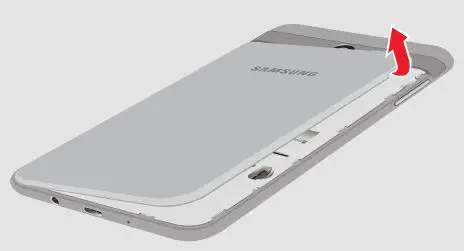 Samsung Galaxy J7 V SIM or Battery Setup Guide - Remove the back cover