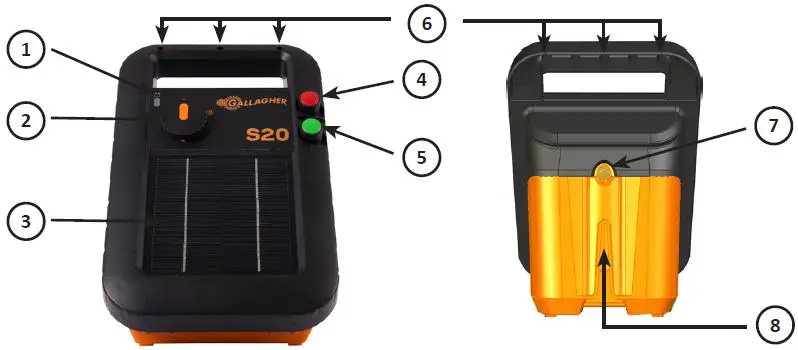GALLAGHER S20 Portable Solar Fence Energizer-3