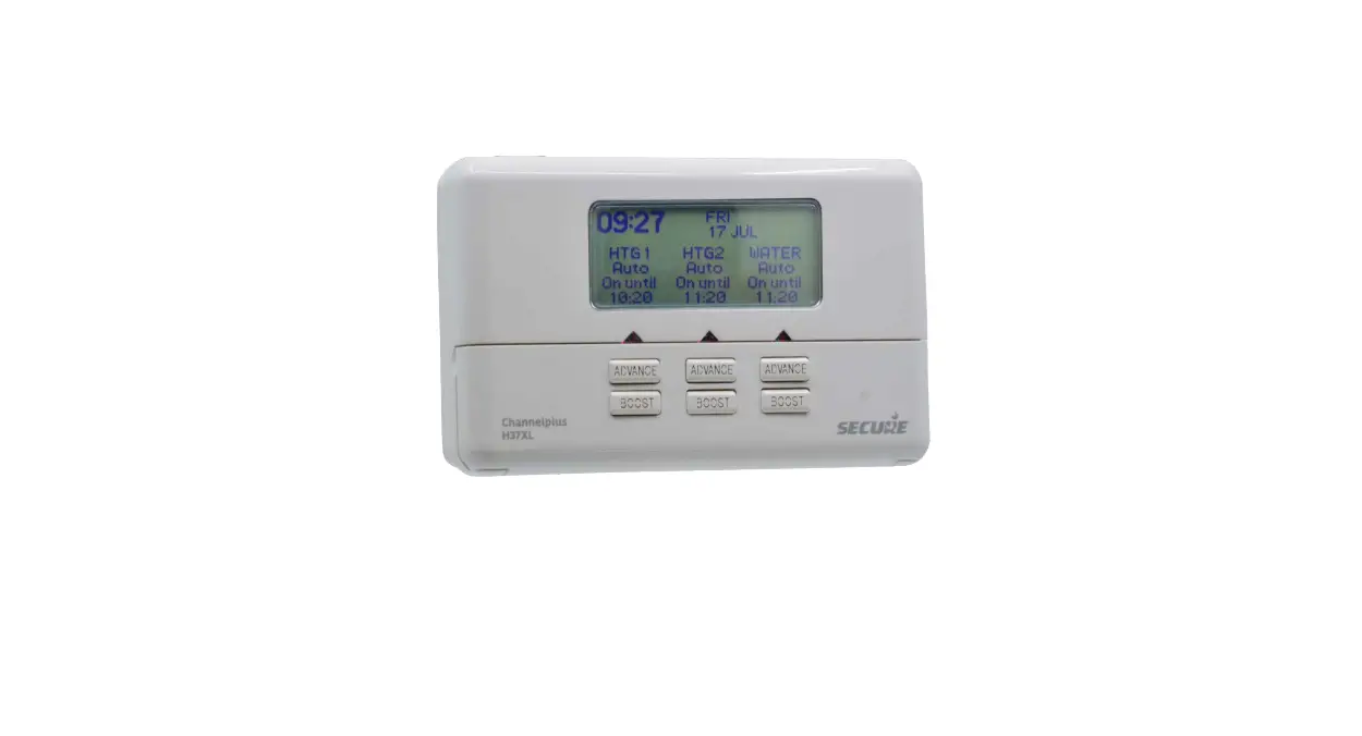 Secure H37xl Channel Plus Electronic Programmer Installation Guide Secure H37xl Channel Plus Electronic Programmer Installation Guide