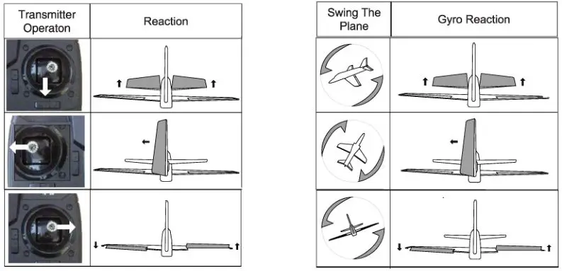 EAHINE WWII Warbird - Channels Reactions Checking