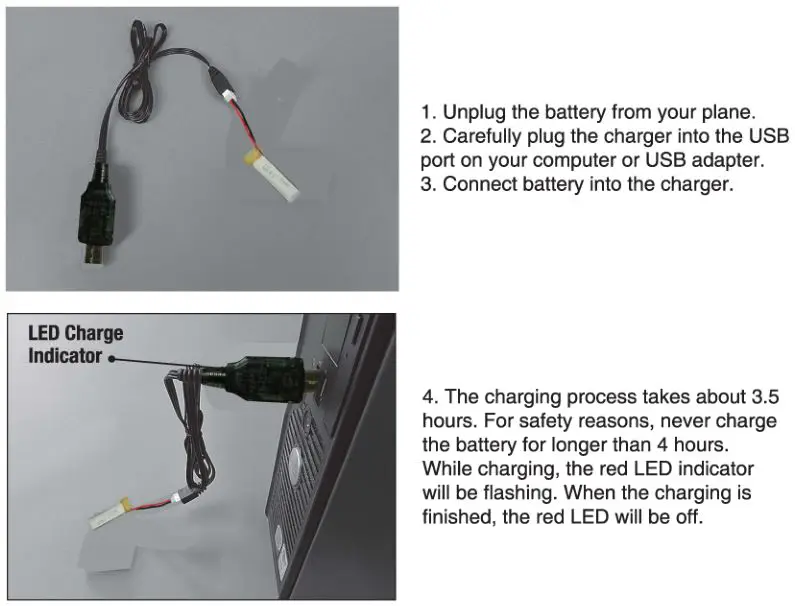 EAHINE WWII Warbird - Charging Instruction
