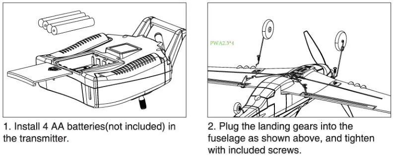 EAHINE WWII Warbird - Setup Instruction 1