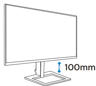 PHILIPS 279E1 E Line 4K LCD Monitor- Height adjustment