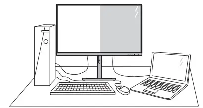 PHILIPS 279E1 E Line 4K LCD Monitor- MultiView