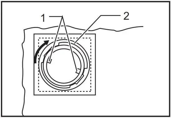 makita DVC350 Cordless Vacuum Cleaner - . Pins 2. Ring