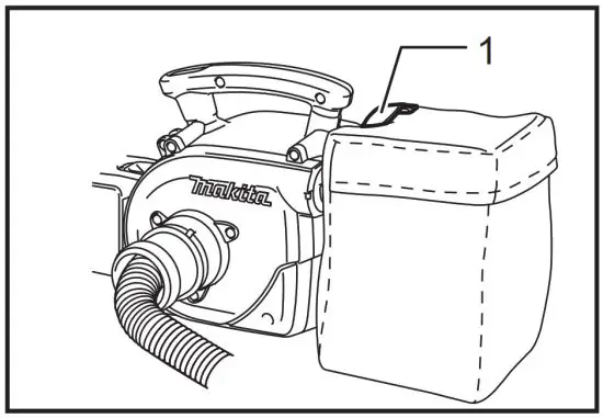 makita DVC350 Cordless Vacuum Cleaner - Hook