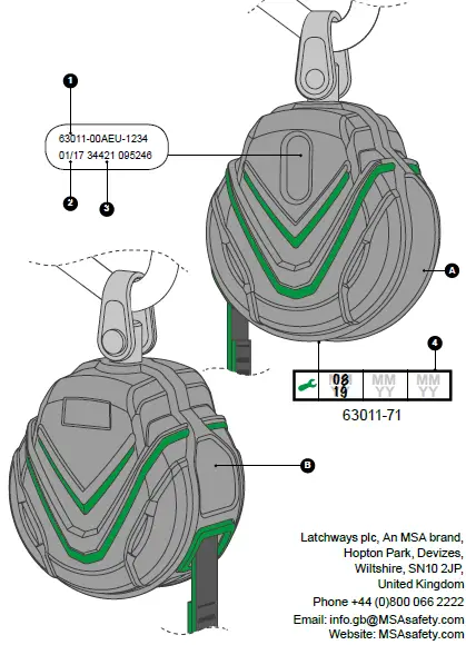 MSA6301300A V-TEC-Personal-Fall-Limiter-fig 2