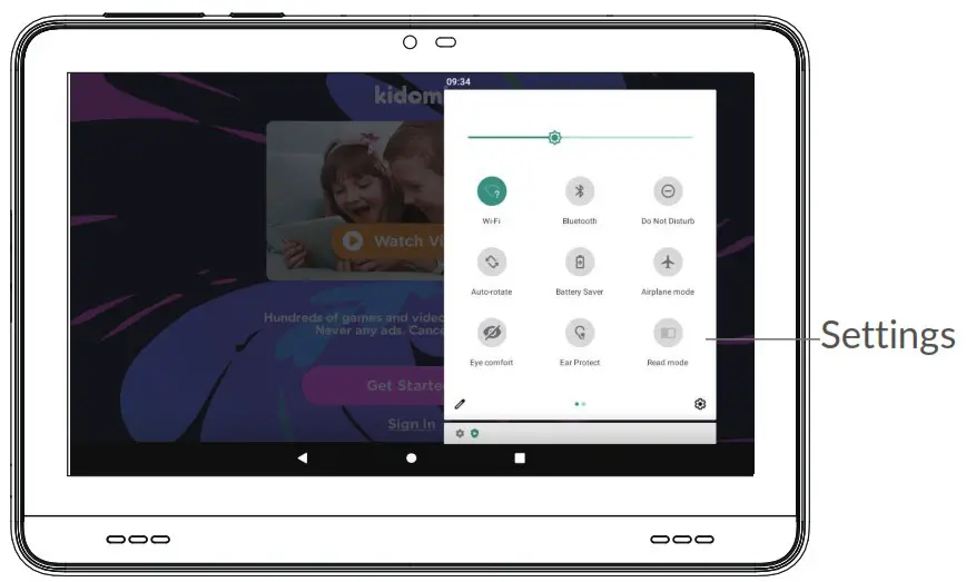 alcatel TKEE MINI Smart Tab 7 for Kids - Kidomi