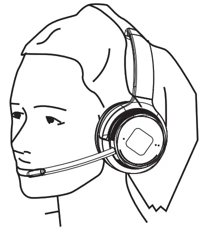 Targus AEH103 Bluetooth Wireless Mono Headset - How to wear 3