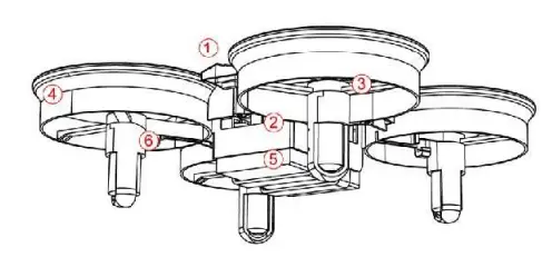 JJRIC H36 Mini RC Drone - parts