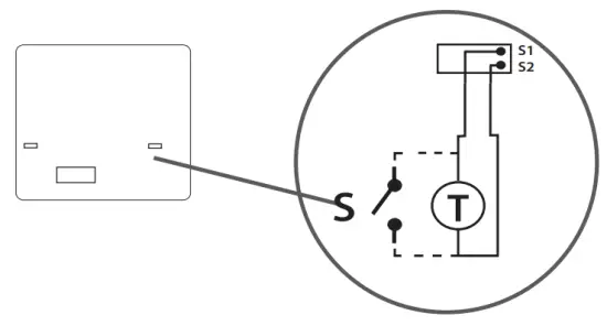 Continal 39001 Quantum Digital Thermostat - Sensor diagram