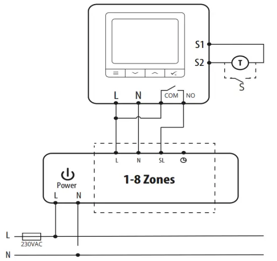 Continal 39001 Quantum Digital Thermostat - control 1