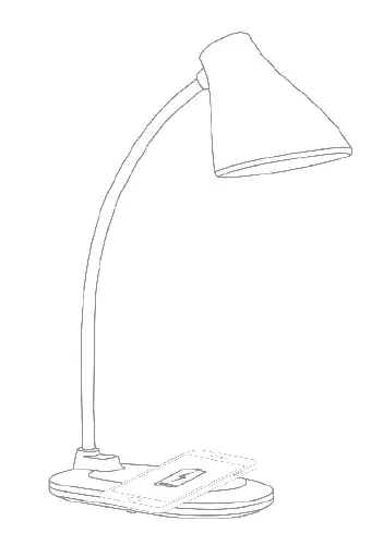 YGXD WD101 5W Wireless Phone Charger LED Desk Lamp