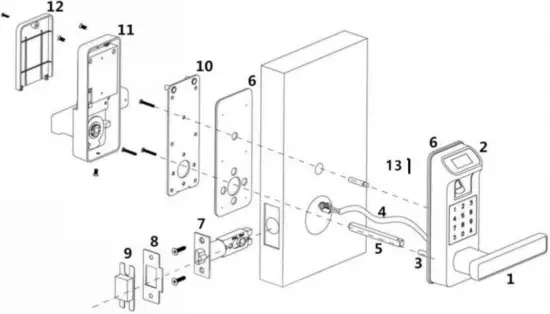 HARFO-F01-Fingerprint-Door-Lock-Overview