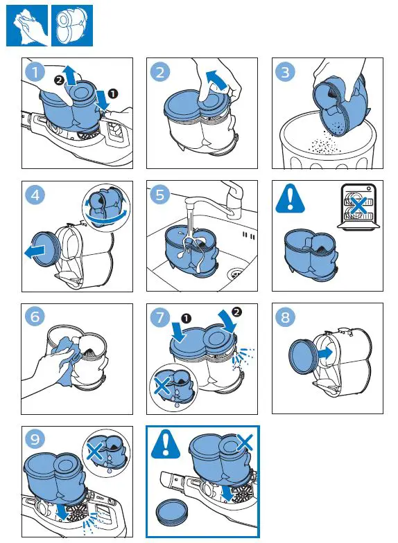 PHILIPS-FC6729-SpeedPro Aqua Cordless-Stick-Vacuum-Cleaner-fig-19