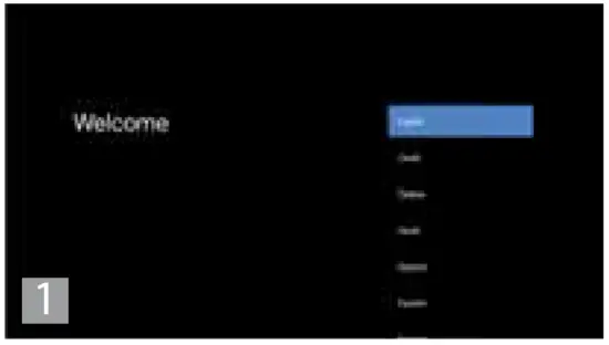 Setting up the TV set for the fi rst time