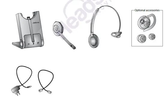 Jabra WHB003BS PRO 920 Wireless Headset System for Telephones 1