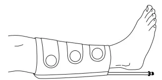 AIRACST 3045 VenaFlow Elite System Thigh Cuff 29 Inch Circumference - Calf cuf