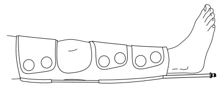 AIRACST 3045 VenaFlow Elite System Thigh Cuff 29 Inch Circumference - Thigh cuf