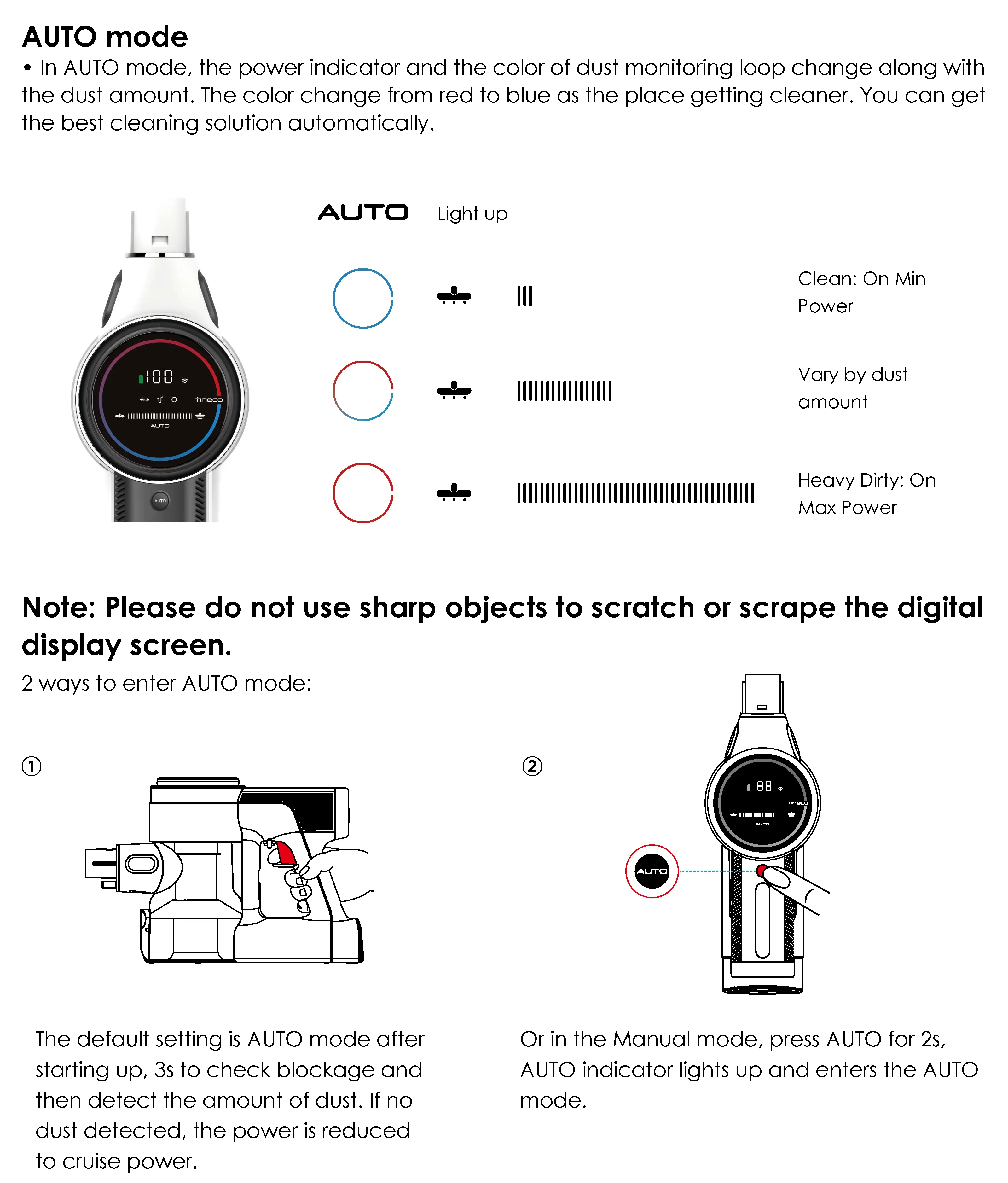 Cleaning Mode Selection