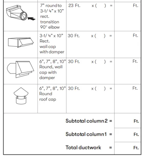 Ducting Calculation Sheet