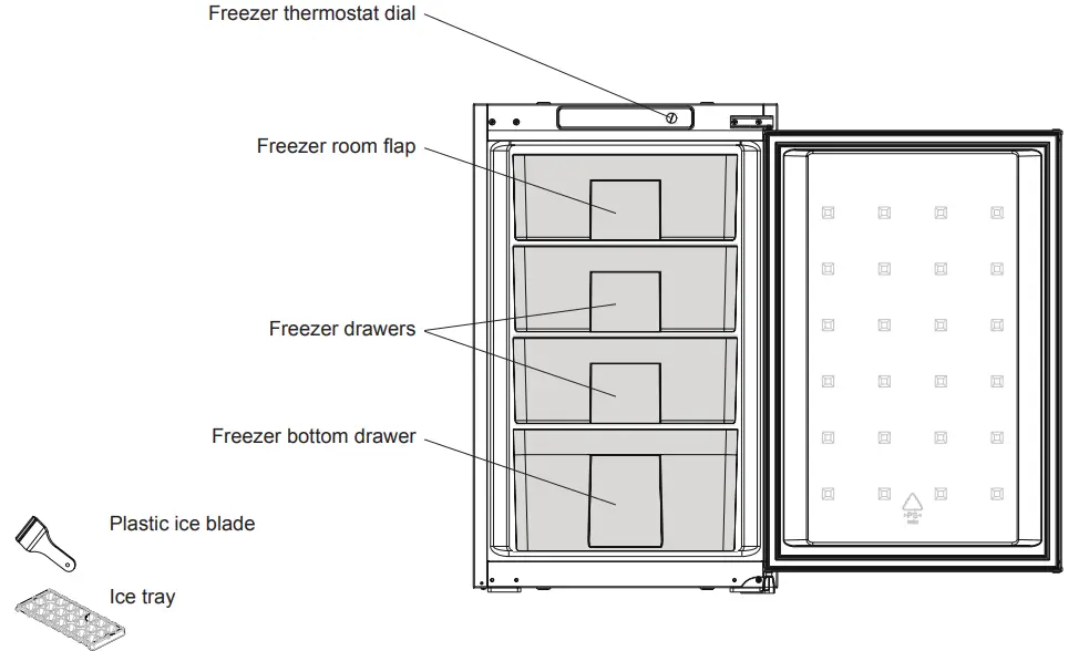 SHARP-SJ-SF099M1X-EU-Integrated-Upright-Freezer-FIG-1