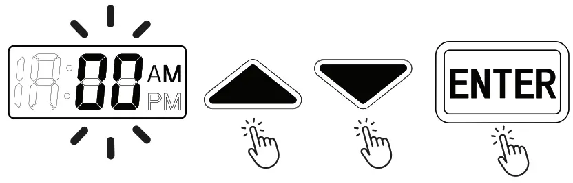 pawple 6-MEAL Automatic Pet Feeder - Set the minutes