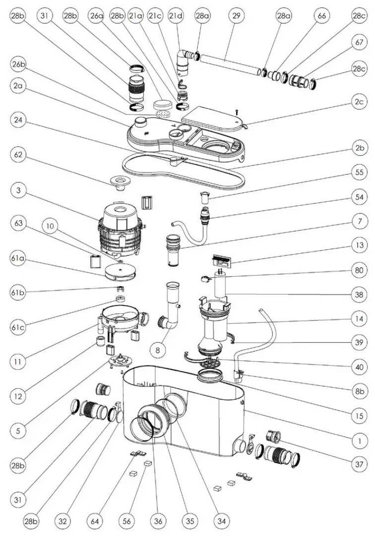 SANIFLO Sanibest Pro Sanitary Sewage Pump - fig17