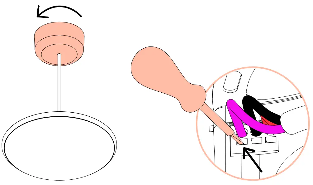 REMOVING THE LUMINAIRE